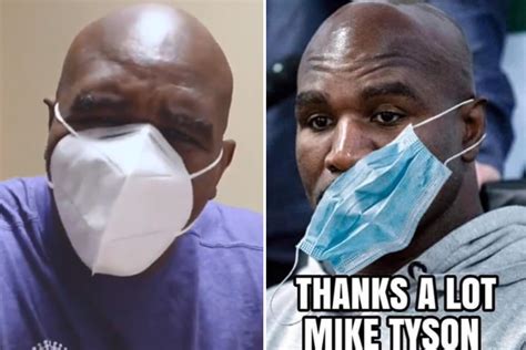 Evander Holyfield about infamous Mike Tyson ear bite after meme suggests he can’t wear face mask ...