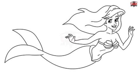 Little Mermaid Line Art : Little Mermaid Line-art By Zupano On ...