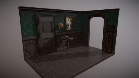 Victorian Hallway Diorama - Download Free 3D model by coleerc [1e20fac] - Sketchfab