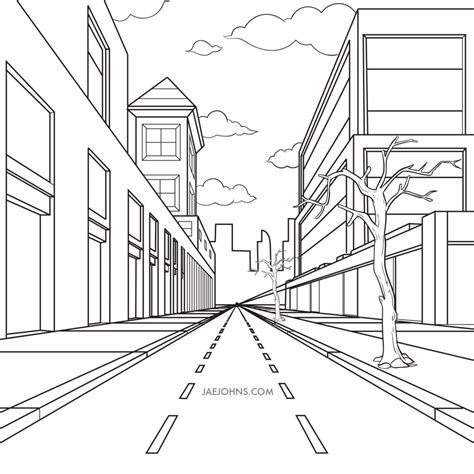 Street Perspective Drawing