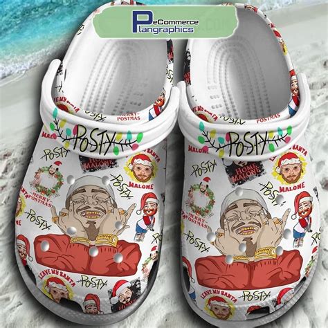 Post Malone Leave My Santa Malone Crocs Shoes - Plangraphics