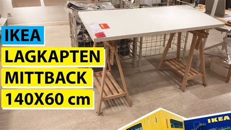LAGKAPTEN MITTBACK Desk, Dark Gray/white, 140x60 Cm (551/8x235/8") IKEA | atelier-yuwa.ciao.jp