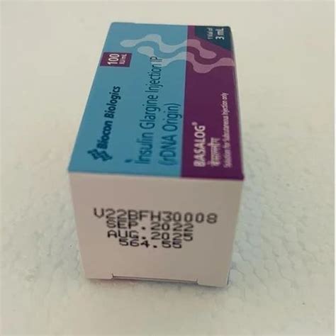 3ml Insulin Glargine Injection IP, 100U/ml at Rs 564.55/box in Kolkata | ID: 2849821291897