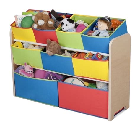 NEW Colorful Toy Storage 9 Bins Boxes Rack Organizer Play Room Bin ...