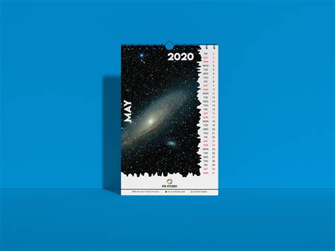 2020 Galaxy Wall Calendar on Behance