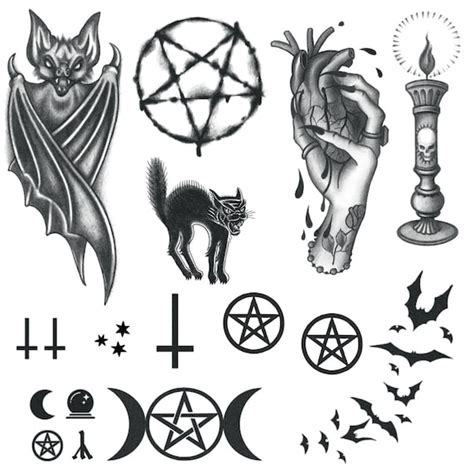 Wiccan Sun Pentagram Temporary Tattoos | ubicaciondepersonas.cdmx.gob.mx