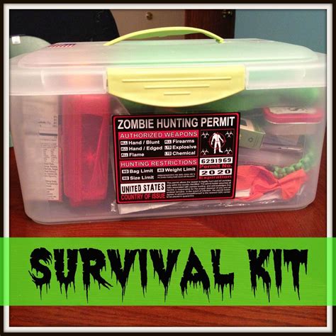 Guest Post - Zombie Apocalypse Survival Kit - Glued To My Crafts ...