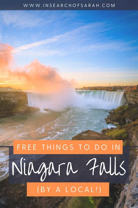 niagara falls with the text free things to do in niagara falls by a local