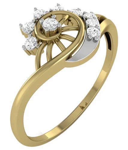 Gold Rings - 2 Gram Ladies Gold Ring Retailer from New Delhi