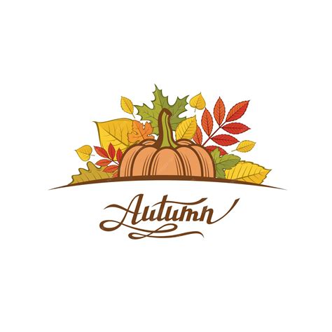 Premium Vector | Pumpkins with leaves image