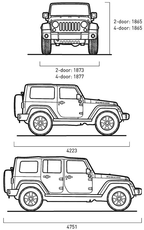 Jeep Wrangler Vector Templates - Invitation Templates | Jeep drawing, Jeep wrangler, Jeep art