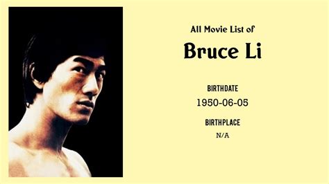 Bruce Li Movies list Bruce Li| Filmography of Bruce Li - YouTube