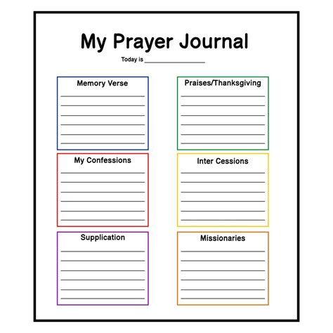 10 best printable prayer sheets free templates – Artofit