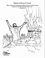Prophet Elijah Bible Coloring Pages Sketch Page sketch template