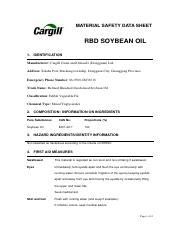 Cargill MSDS.pdf - MATERIAL SAFETY DATA SHEET RBD SOYBEAN OIL 1 ...