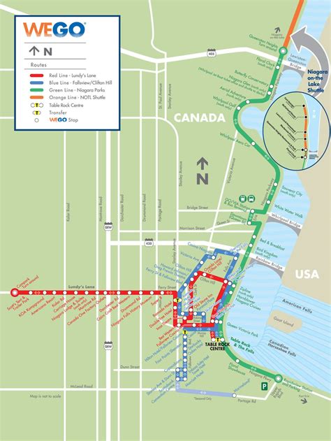 Niagara Falls Go Train Map