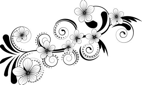 Seamless black and white fancy floral border 5424454 Vector Art at Vecteezy