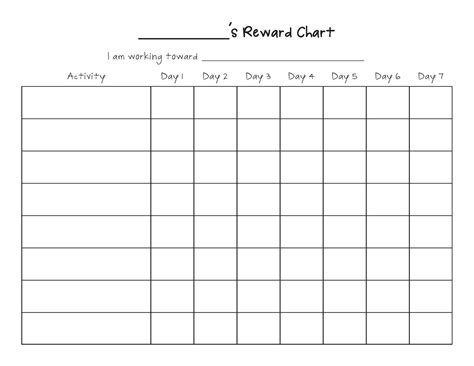 Printable Blank Chart | Template Business PSD, Excel, Word, PDF