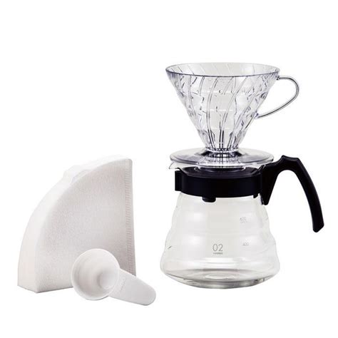 Kit Hario V60 pour over setup for coffee brewing