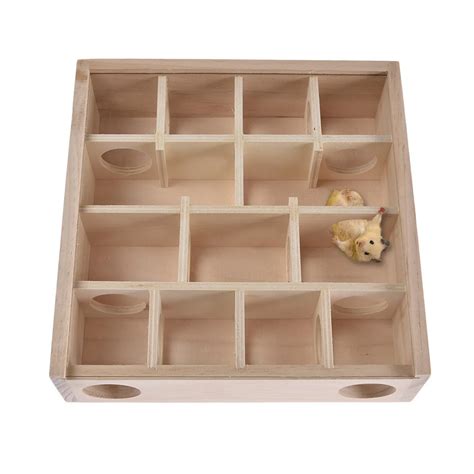 New Arrival Hamster Maze Log Toy Small Pets Natural Wood Maze Tunnel ...