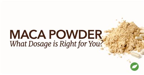 What Maca Powder Dosage is Right for You? - Healthy Concepts with a Nutrition Bias