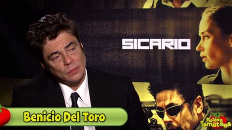 Sicario Interview: Benicio Del Toro Is Keeping Us Safe - YouTube