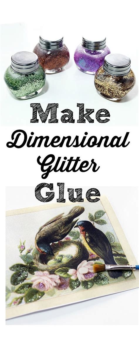 Make your Own Dimensional Glitter Glue! | Glitter glue, Homemade crafts, Wood wall art diy