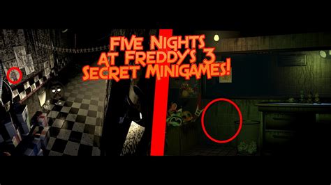 Five Nights at Freddy's 3- Secret Mini Games! - YouTube