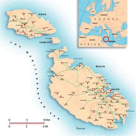 MALTA - MAPAS GEOGRÁFICOS DE MALTA - Mundo Hispánico™