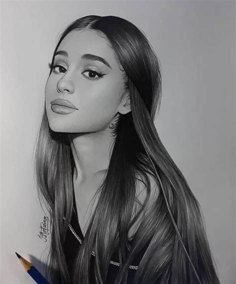 Bayardo Montecinos on Instagram: “Ariana Grande, drawn with graphite pencils Hope you like it ...