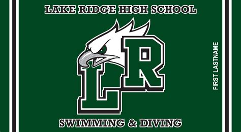 » Custom Woven Beach Towels for Lake Ridge High School Swimming & Diving