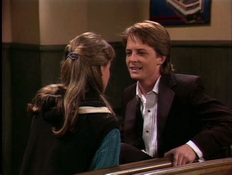 Michael J. Fox & Tracy Pollan in an episode of Family Ties | Michael j ...