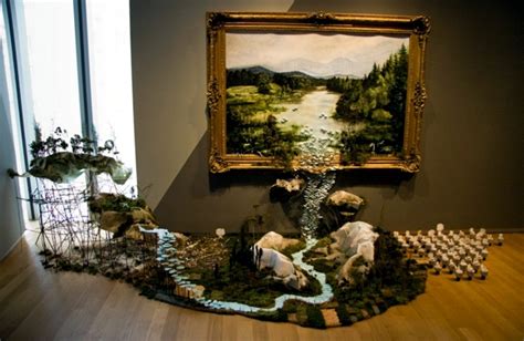 Modern art installation inspired by nature landscape | Interior Design ...