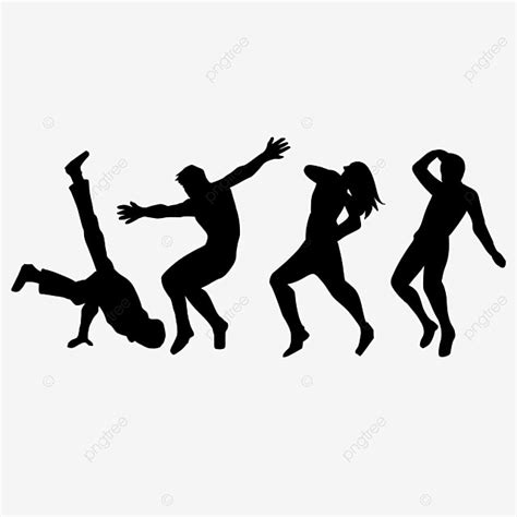 Hip Hop Dancer Silhouette Clip Art