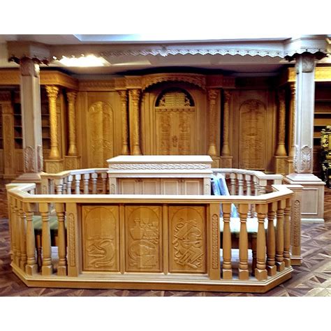 Sephardic Synagogue Interior carved by hand from solid wood