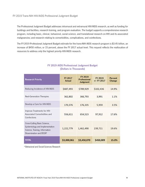 Nih Budget Template Excel