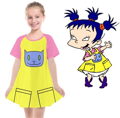 Kids Girls as Kimi Finster Rugrats Costume Cosplay Dress | Etsy