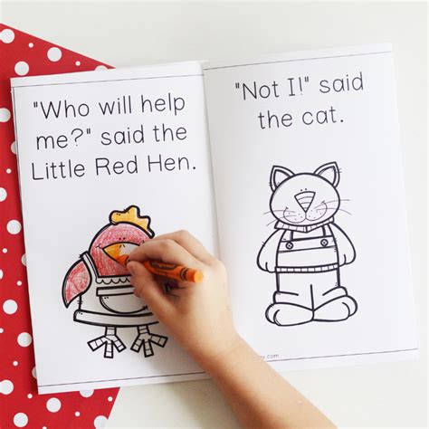 Free Little Red Hen Printable Book - Fun-A-Day!