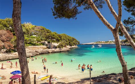 Cala d'Or - strand in het zuidoosten van Mallorca