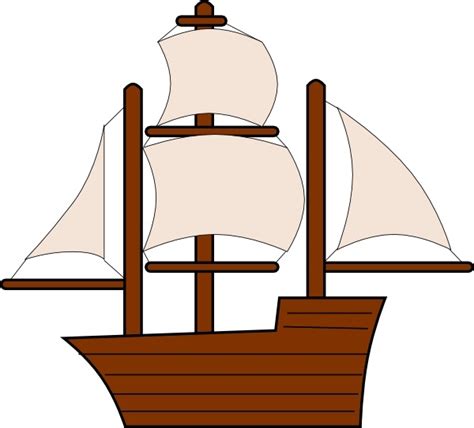 Unfurled Sailing Ship clip art Free vector in Open office drawing svg ( .svg ) vector ...