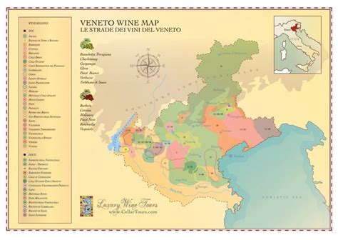 Veneto Wine Region Map | Wine region map, Wine region, Veneto