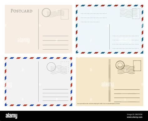 Postcard Mailing Template | Postcard template, Post cards, Postcard address