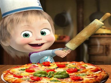 Masha and the Bear Pizzeria ! Pizza Maker Game onl | Play Now Online ...