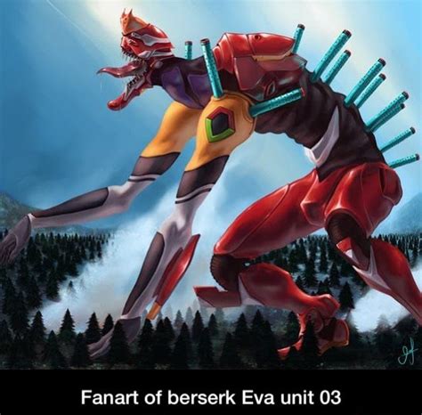 Fanart of berserk Eva unit 03 - Fanart of berserk Eva unit 03 - )