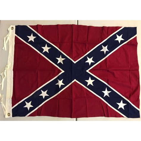 Forrest Flag (Nathan Bedford Forrest Battle Flag) 36 x 47 inch -Antiqued Cotton - Ultimate Flags