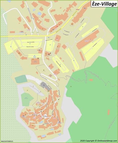 Èze Map | France | Maps of Èze