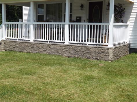 The Look of Stone for a Front Porch - Barron Designs