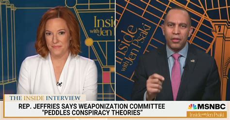 Hakeem Jeffries Bashes GOP Committees on New Jen Psaki Show