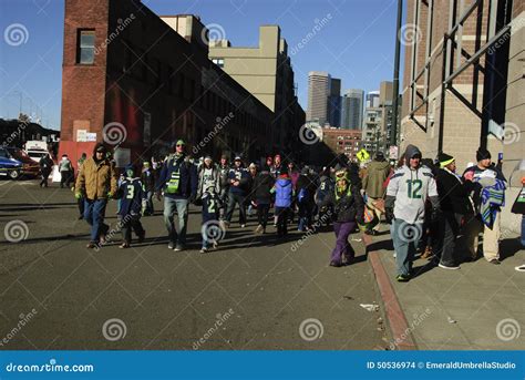 Seattle Seahawks Fans at Stadium Editorial Stock Image - Image of championship, score: 50536974