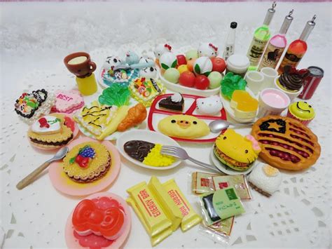 Popular Re ment Mini Food Tableware Miniatures Lovely Dollhouse Meal Drink Megahouse BJD Doll ...